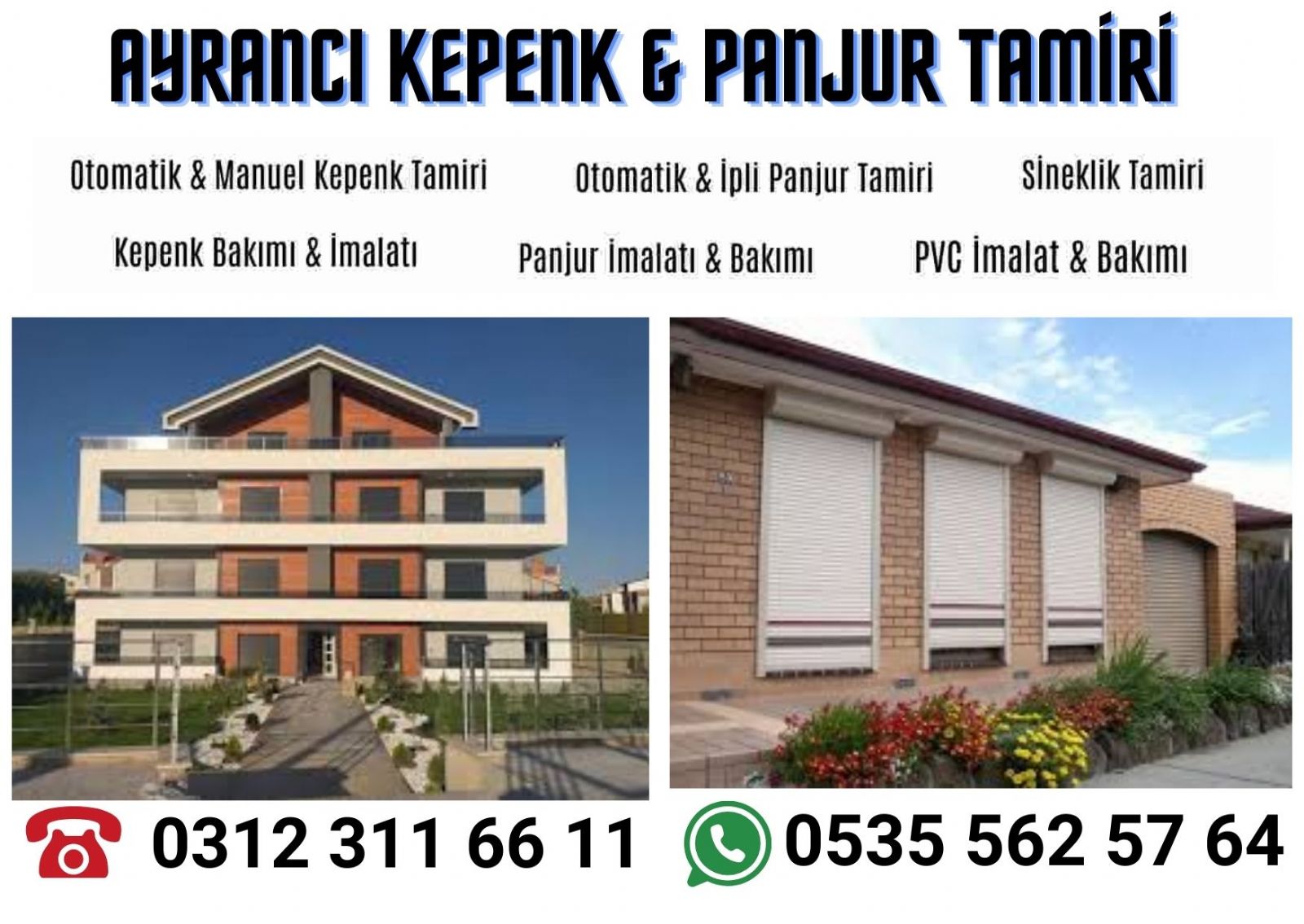 Ayrancı  Kepenk ve Panjur Tamiri